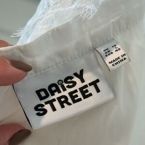 Street babydoll white dress